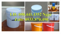 Gía thùng sơn nhựa 12 lít, sản xuất vỏ thùng đựng sơn 16 lít, thùng sơn nhựa 20 lít vuông giá rẻ