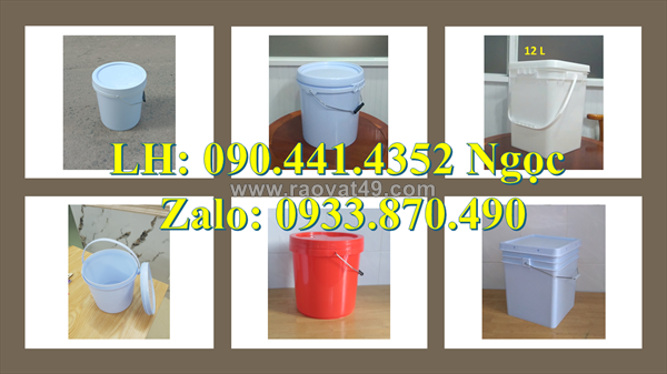 Gía thùng sơn nhựa 12 lít, sản xuất vỏ thùng đựng sơn 16 lít, thùng sơn nhựa 20 lít vuông giá rẻ