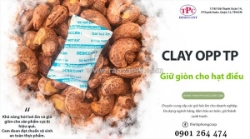 Gói hút ẩm clay giữ giòn hạt điều hiệu quả