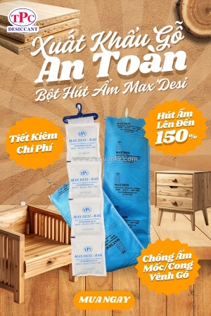 Gói hút ẩm có vai trò gì khi đóng kiện hàng gỗ?