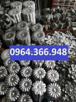 Hoa cúc sắt dập chi tiết trang trí nhỏ cho sắt mỹ thuật