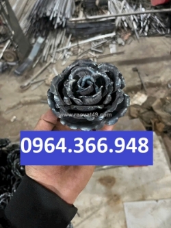 Hoa hồng sắt nhập khẩu trang trí cho công trình sắt mỹ thuật