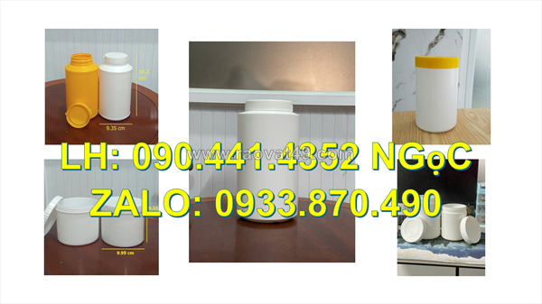 Hủ nhựa 1 ký đựng bột mực máy in, hủ nhựa 0.5 ký đựng thực phẩm ướp sẵn, hủ nhựa 250g đựng gia vị