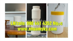 Hủ nhựa 1 ký đựng mứt, hủ nhựa 500gr đựng mứt dâu, hủ nhựa 250gr đựng kim chi, hủ nhựa 100g tròn