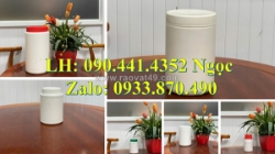 Hủ nhựa 1000g cao đựng hóa chất, hủ nhựa 2 ký đựng bột tẩy trắng, xi măng, thạch cao