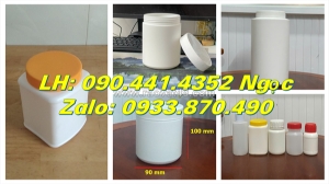 Hủ nhựa 2 ký đựng hóa chất dạng viên tiện lợi, hủ nhựa 1.5 ký đựng viên giặt quần áo, hủ nhựa 1 ký đựng bột màu