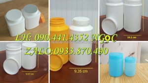 Hủ nhựa 250gr đựng bơ thực vật, hủ nhựa 250gr đựng hóa chất đặc sệt, hủ nhựa 0.5 ký đựng hóa chất dạng viên