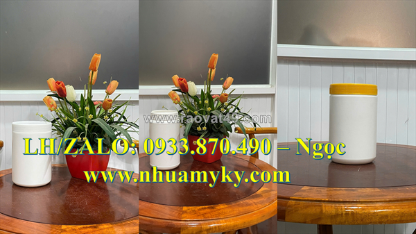 Hủ nhựa 500g đựng hóa chất dạng bột tại tphcm, xưởng hủ nhựa 250g đựng mỹ phẩm, thực phẩm bổ sung