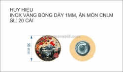 Huy hiệu công nghệ lên màu hiện đại - sắc nét, cao cấp
