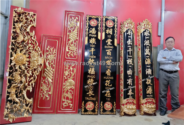 Làm câu đối chữ hán, làm câu đối chữ nho, làm câu đối gỗ tại tp.hcm