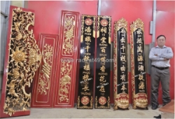 Làm hoành phi câu đối gỗ cao cấp, làm hoành phi câu đối chữ hán