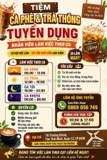 [làm ngay, ko cần kn] nhân viên phục vụ q12