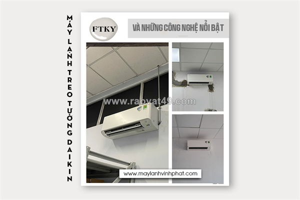 Lắp đặt điều hòa treo tường daikin ftky tạo điểm nhấn thẩm mỹ cho không gian