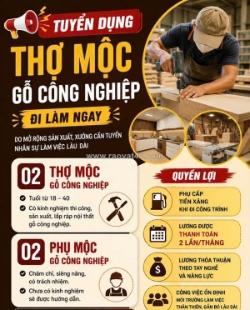 Lifehouse tuyển thợ ván công nghiệp ở đà nẵng