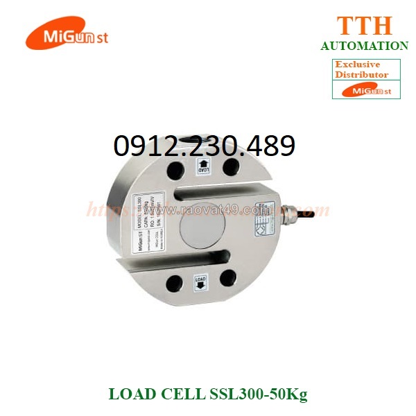 Load cell cảm biến trọng lượng migun ssl300-50kg vật liệu thép mạ niken