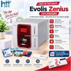 Máy in thẻ nhựa evolis zenius zn1u0000rs – nhỏ gọn, in nhanh, chuyên nghiệp!
