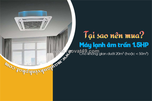 Máy lạnh âm trần inverter 1.5hp nâng cao hiệu suất cho hệ thống điều hoà giá rẻ