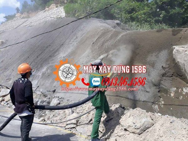Máy phun vẩy bê tông hầm taluy có sẵn