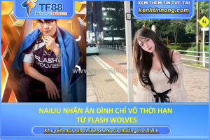 Nailiu nhận án đình chỉ vô thời hạn từ flash wolves