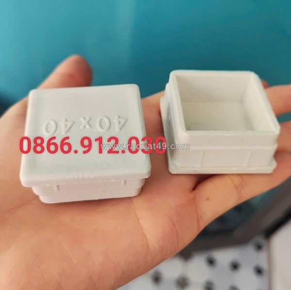 Nắp chụp sắt hộp vuông 40x40, bịt kín đầu hộp, tăng tính thẩm mỹ