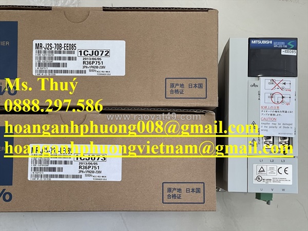 New servo driver mr-j2s-70b-ee085 - phân phối mitsubishi tại bình dương