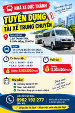 Nhà xe đức thành tuyển tài xế trung chuyển tp.hcm