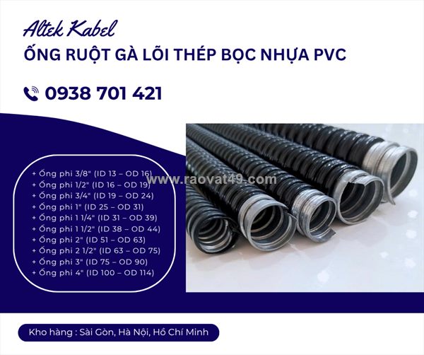 Ống ruột gà lõi thép bọc nhựa pvc – giải pháp bảo vệ dây điện linh hoạt phú yên, huế