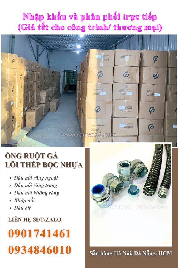 Phân phối ống ruột gà lõi thép giá xưởng tại hà nội, đà nẵng, hcm