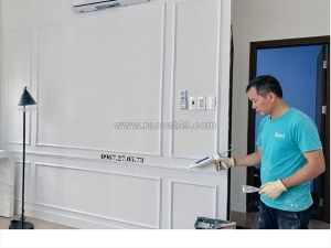 Phào chỉ tường phòng khách hiện đại hot nhất 2026