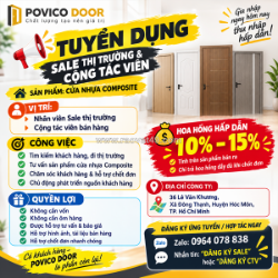 Povico door tuyển dụng – sale thị trường & cộng tác viên