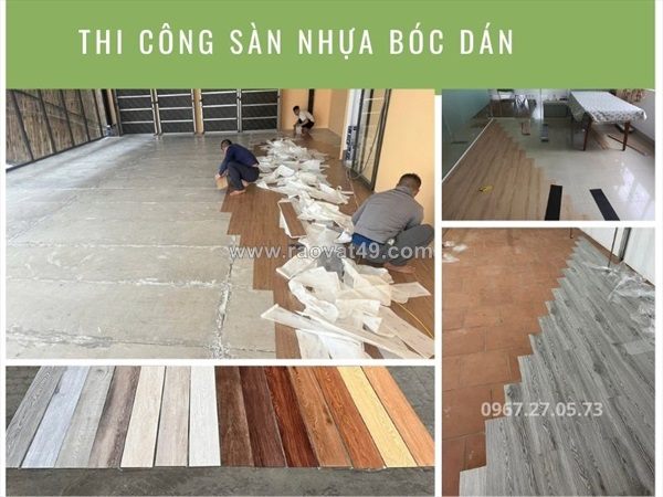 Sàn nhựa dán keo có bền không? ưu nhược điểm sàn dán keo