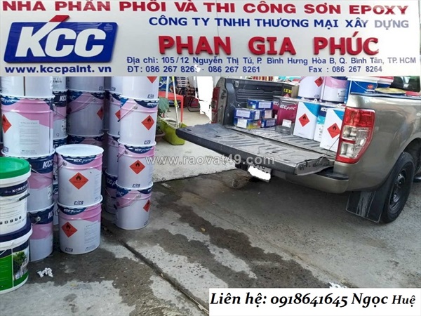 Sơn epoxy kcc et5660 - sơn hệ lăn nhà xưởng,bê tông 09641645 huệ