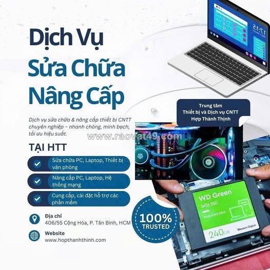 Sửa chữa, thay thế linh kiện laptop pc