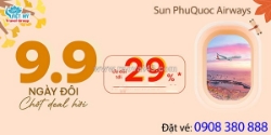 Sun phuquoc airways ưu đãi ngày song đôi 9/9