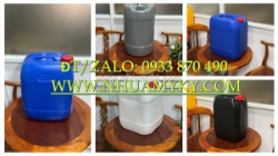 Sx can nhựa 10 lít vuông, can nhựa 20 lít xanh, thùng nhựa 25 lít trắng dày, can nhựa 30 lít vuông đựng axit