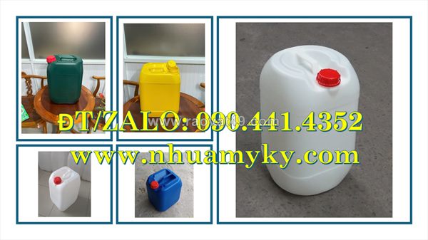 Sx can nhựa 10l trắng tại ninh kiều, can nhựa 20l vuông dày tại long an, can nhựa 25 lít vuông xanh củ chi