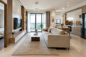 Thi công nội thất căn hộ 2 phòng ngủ đẹp, tối ưu