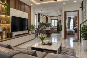 Thi công nội thất nhà phố trọn gói | đồng bộ toàn nhà