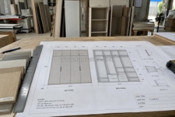Thi công tủ quần áo theo bản vẽ, sản xuất và lắp đặt