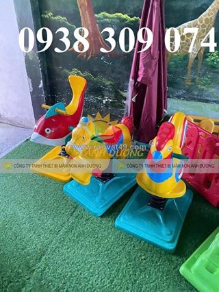 Thú nhún lò xo mầm non giá rẻ, thú nhún lò xo con ngựa mầm non