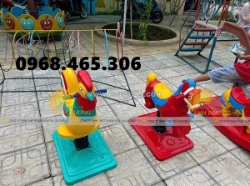 Thú nhún lò xo trẻ em, thú nhún lò xo con ngựa nhập khẩu trẻ em