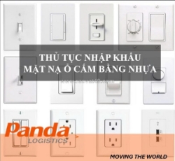 Thủ tục nhập khẩu mặt nạ ổ cắm bằng nhựa