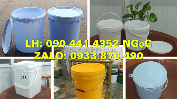 Thùng đựng sơn  lít vuông, vỏ thùng sơn 20 lít nắp rót màu xanh lá, vàng, trắng, đen, cam…