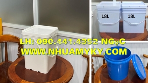 Thùng đựng sơn 5 lít tại củ chi giá tại xưởng, vỏ thùng sơn 4 lít quai nhựa, thùng nhựa 1 lít đựng mực in
