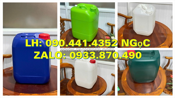 Thùng nhựa 10 lít tại bình chánh, can nhựa 20 lít tại long an, can nhựa 25 lít đựng hóa chất tại đồng nai