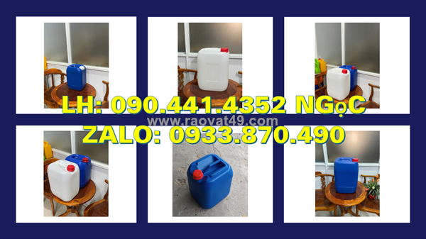 Thùng nhựa 10 lít tại bình chánh, can nhựa 20 lít tại long an, can nhựa 25 lít đựng hóa chất tại đồng nai