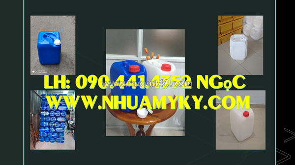 Thùng nhựa 20 lít đựng thuốc thú y, can nhựa 24 lít đựng hóa chất tại vũng tàu, đồng nai, bình phước