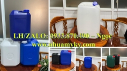 Thùng nhựa 30 lít vuông đựng hóa chất có tráng men, can nhựa dày 20 lít vuông đựng axit, can 10 lít nhựa hdpe