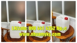 Thùng nhựa vuông 25 lít đựng axit, can nhựa 30 lít dày đựng hóa chất thoát khí