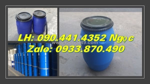 Thùng phuy nhựa 120 lít đựng chất lỏng hóa học, thùng phuy nhựa 220 lít làm bè, thùng phuy nhựa 220 lit nắp hở